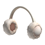 Fluffy White Earmuffs