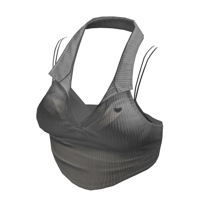 Gray Y2K halter crop top thumbnail