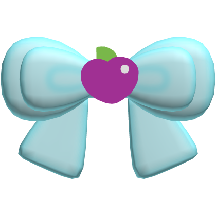 ♡ : plum pudding bow clip Roblox item