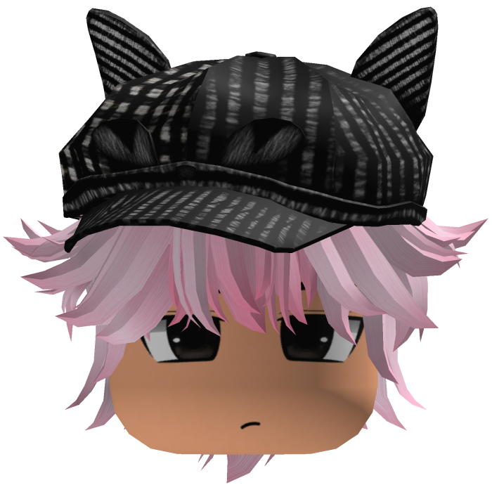 Messy Fluffy Emo Y2K Boy Hair VKAI pink white CAT