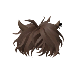Brown Pierced Horn Hairstyle