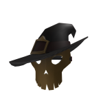 Witch Hat with Skull Mask