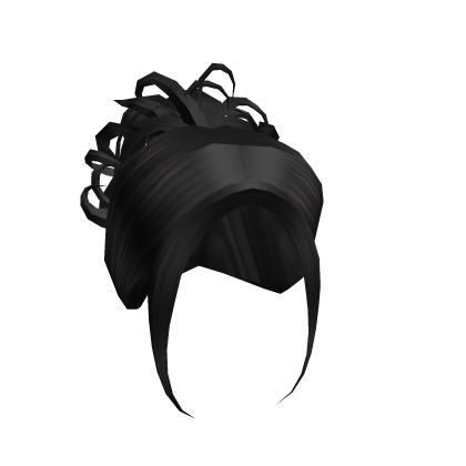 Y2K Vamp Messy Aesthetic Trendy Ponytail (Black) Roblox item
