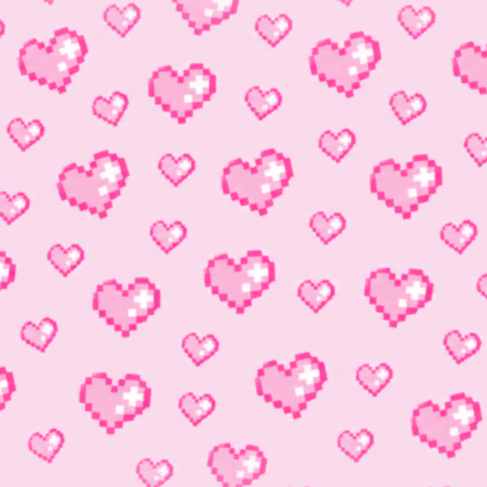 Pixel Heart Background Pink Hearts Cute Kawaii