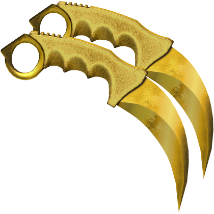 Gold Dual Karambits