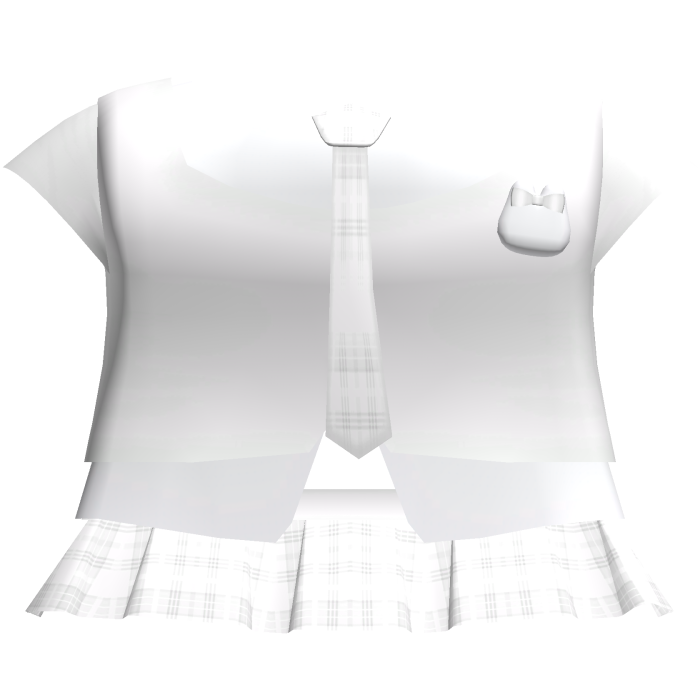 ♡ : white plaided school uniform