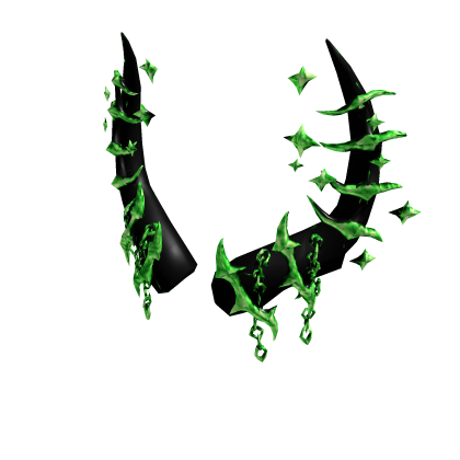 Light Green Spiked Horns