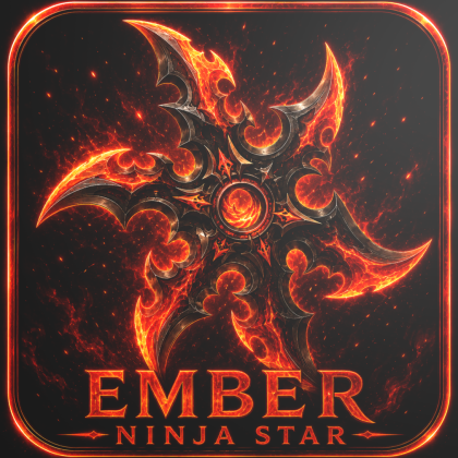 Ember Ninja Star Made by Zelgraz