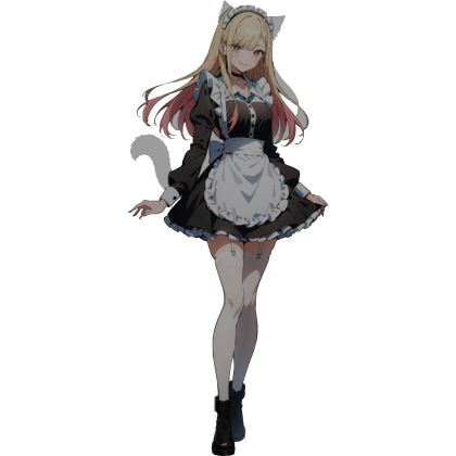 Marin Kitawaga Catgirl Maid Cutout