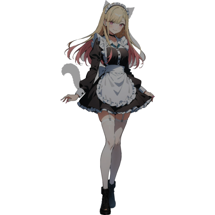 Marin Kitawaga Catgirl Maid Cutout