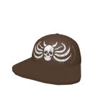 Y2K Grunge Cap Skull Brown