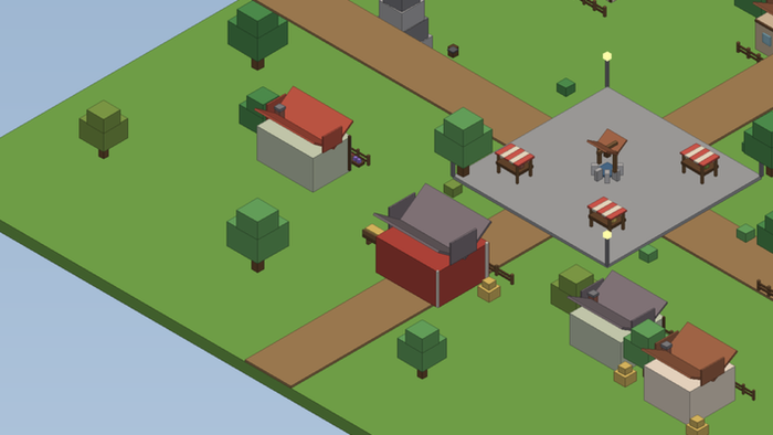 Low Poly Village Roleplay Map Town Houses preview 8