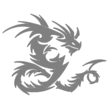white dragon Roblox decal