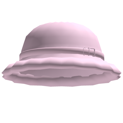 pink ruffled bucket hat 