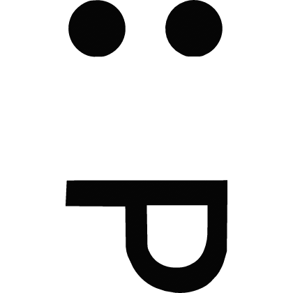 Classic :P 3D Face (Recolorable) Roblox item