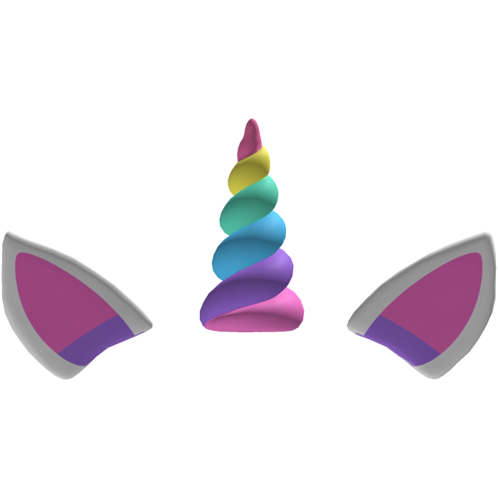 Pastel Unicorn Horns w/ Ears 