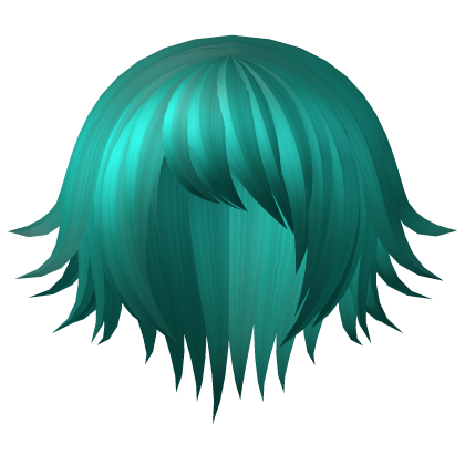 goth vampire bob hair teal