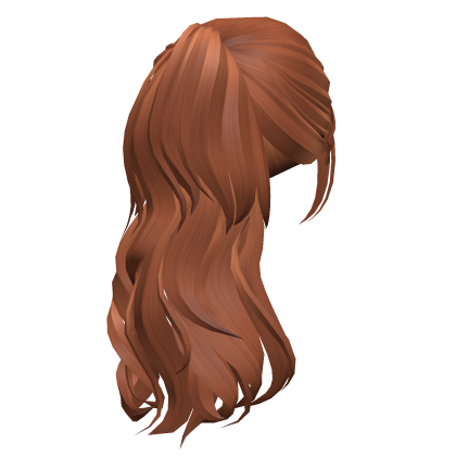 Cute Loose Curly Ponytail Hair (Ginger) Roblox item