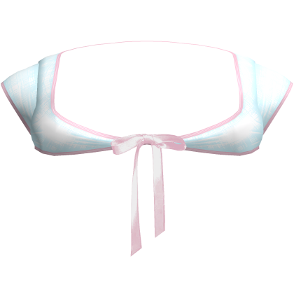 Cute Gothic Doll Top w Ribbon In Blue Pink