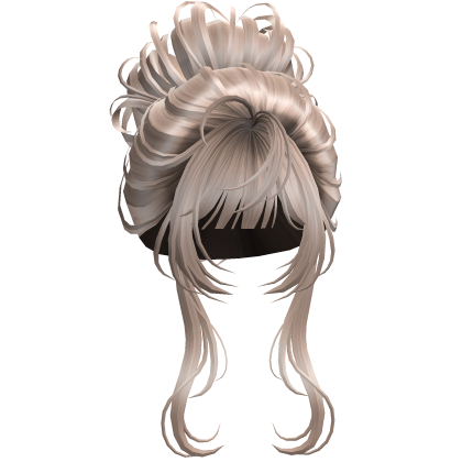 Messy Elegant Anime Bun Purple