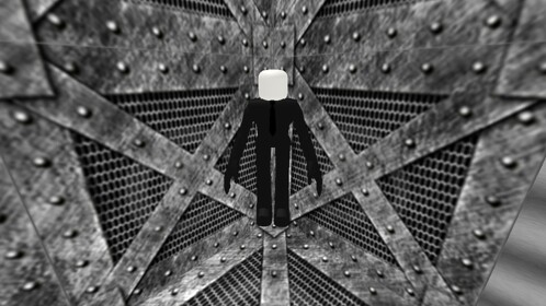 Slender man in Area 51 with  portal Gun