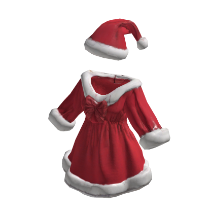 Santa Ribbon Dress Set [PBR] 🎅🎀 thumbnail