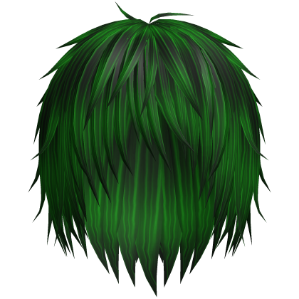 vkei emo boy anime wispy hair (green) Roblox item