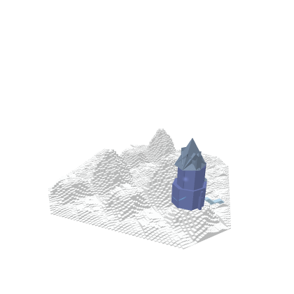 Elsas Ice Castle Mountain (Frozen)