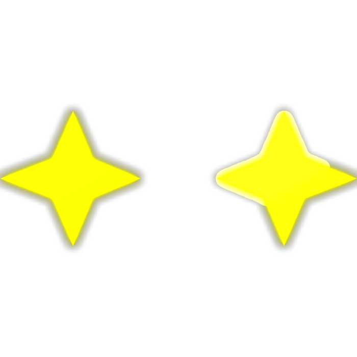 Emissive Yellow Star Eyes
