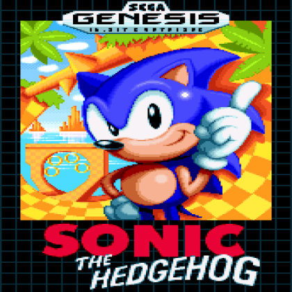 Sonic # Box Art But Pixel Roblox decal