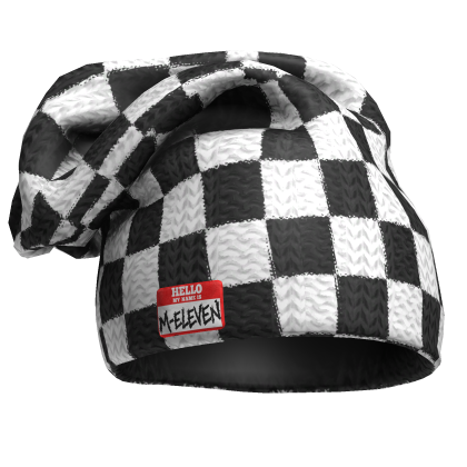 M11! - Oversized Beanie Diamond Checkered Roblox item