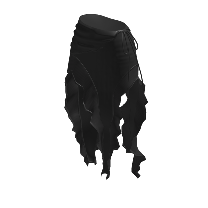 Fairy Grunge Tattered Layered Skirt (Black) thumbnail