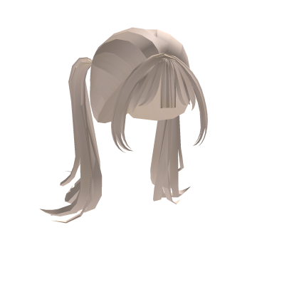 long cute pigtails with bangs ( blonde ) Roblox item