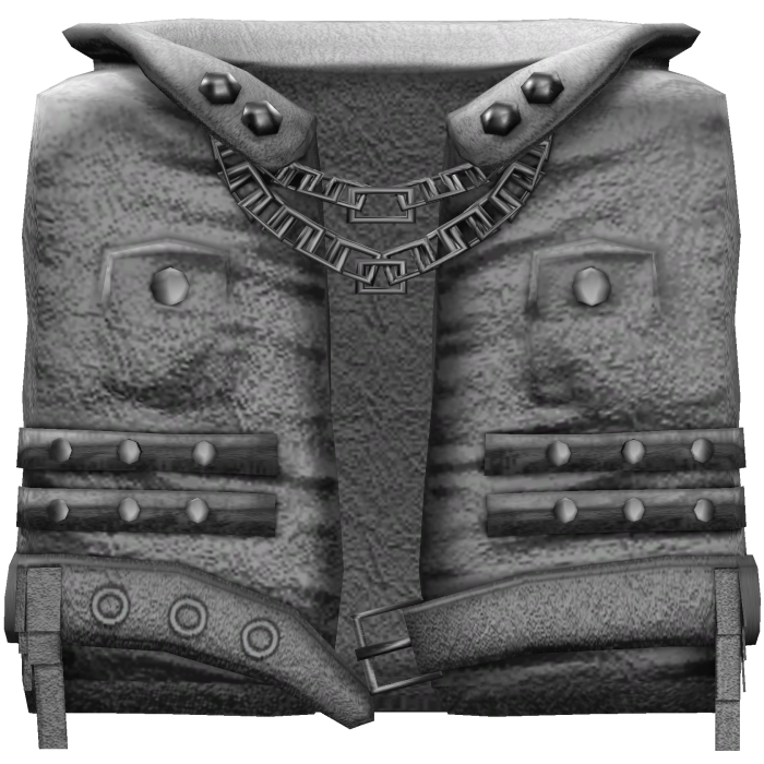 White Emo Goth Vest 1.0