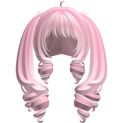 ʚ kawaii harajuku gyaru long drill pigtails pink