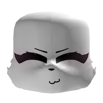 Silly Cute White Furry Smile Face Roblox item