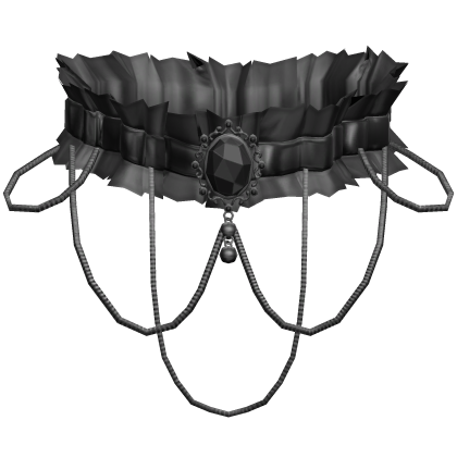 Gothic Ruffle Choker