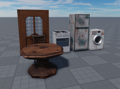 🏚️ Abandoned Horror Furniture Pack preview 2