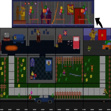 FNAF 4 MINIGAME MAP