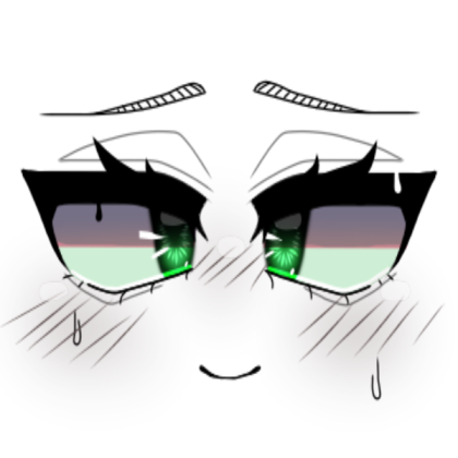 anime face | melting heart breaker Roblox decal