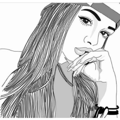 Girl Outline Roblox decal