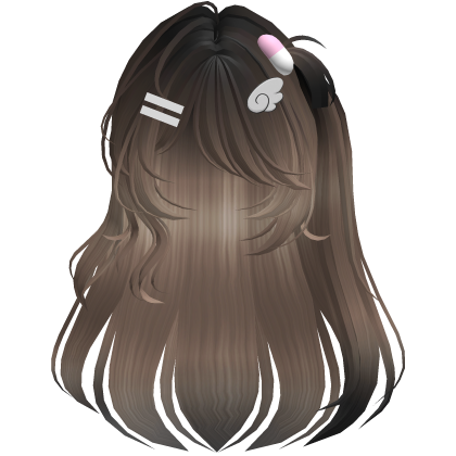 cute Brown and black Hair emo cute anime y2k