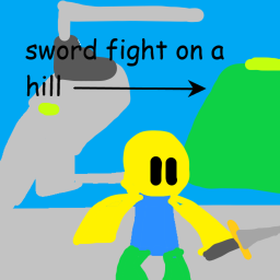 sword fight on a hill icon