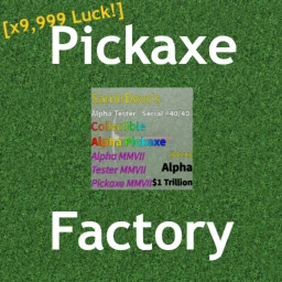 [🍀x9,999 Luck] Pickaxe Factory icon