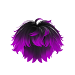 Purple Messy Boy Hair