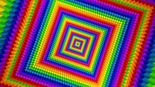 Fall Down Rainbow Spiral Tower