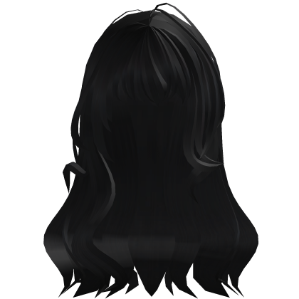 Sweet Hime curled hair in Black  Roblox item