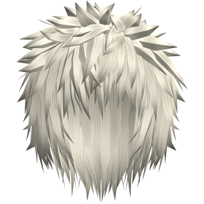 Blonde Ash Messy Anime Spiky Gothic Emo Boy Hair Roblox item