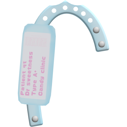 づ. ◟マ blue hospital bracelet treat ✚