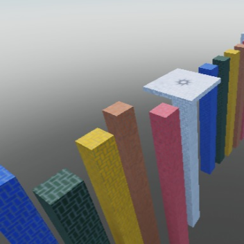 obby. but if you fall, you get kicked!
